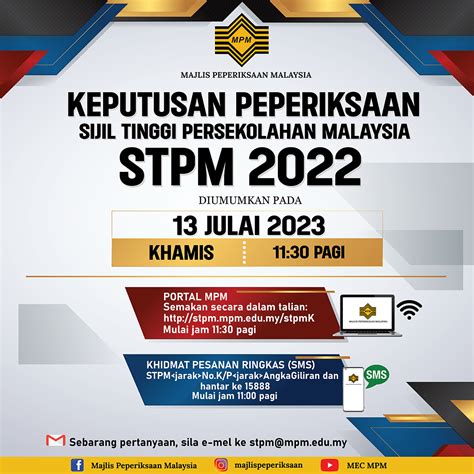 stpm result 2022|MPM .